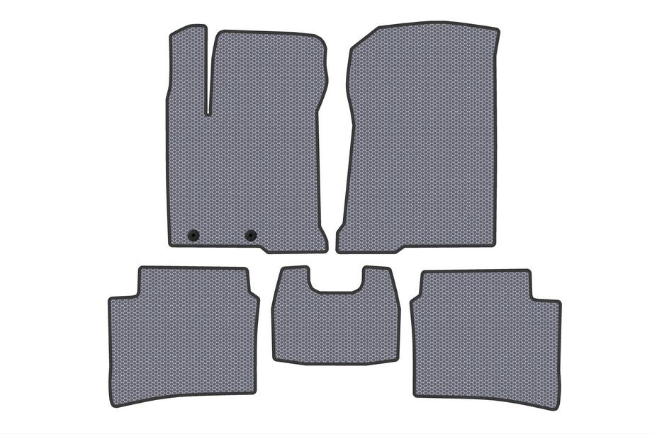 Hyundai I-20 2020– Gumijas salona paklājiņi Carsuit (Pelēki) Image