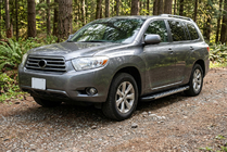 Toyota Highlander 2008–2013 Sānu sliekšņi Duru (2 gab., alumīnijs) foto 1