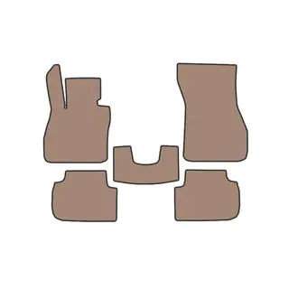 Carsuit gumijas paklājiņi (F44, bēšs) foto 1