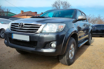 Toyota Hilux 2006–2015 Sānu sliekšņi Sunrise (2 gab., alumīnijs) foto 1