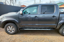 Toyota Hilux 2006–2015 Sānu sliekšņi Sunrise (2 gab., alumīnijs) foto 4