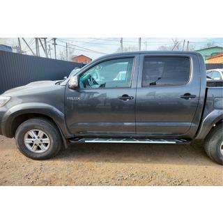 Sānu sliekšņi Sunrise (2 gab., alumīnijs) Toyota Hilux 2006–2015 foto 4