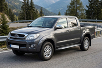 Toyota Hilux 2006–2015 Sānu sliekšņi Line (2 gab., alumīnijs) foto 1