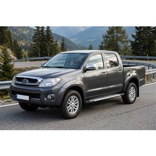 Sānu sliekšņi Line (2 gab., alumīnijs) Toyota Hilux 2006–2015 foto 1