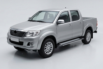 Toyota Hilux 2006–2015 Sānu pakāpieni Rainbow (2 gab., alumīnijs) foto 1