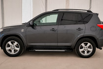 Toyota Rav 4 2006–2013 Sānu sliekšņi Line (2 gab., alumīnijs) foto 1
