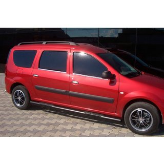 Sānu caurules Black (2 gab., nerūsējošais tērauds) Lada Largus 2012– foto 3