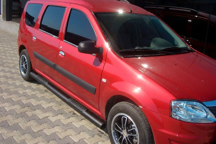 Lada Largus 2012– Sānu caurules Black (2 gab., nerūsējošais tērauds) Image
