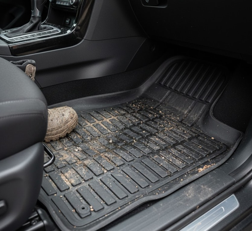 Vai ir vērts pirkt gumijas paklājiņus automašīnai?