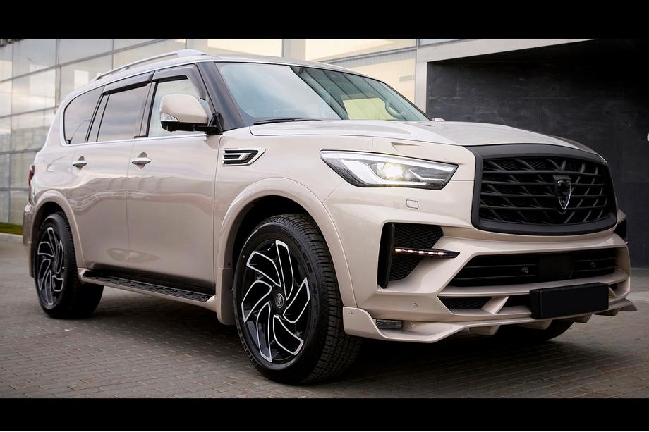 Infiniti QX80 2013–2024 LRT-Design virsbūves komplekts (2018-2024) Foto 11