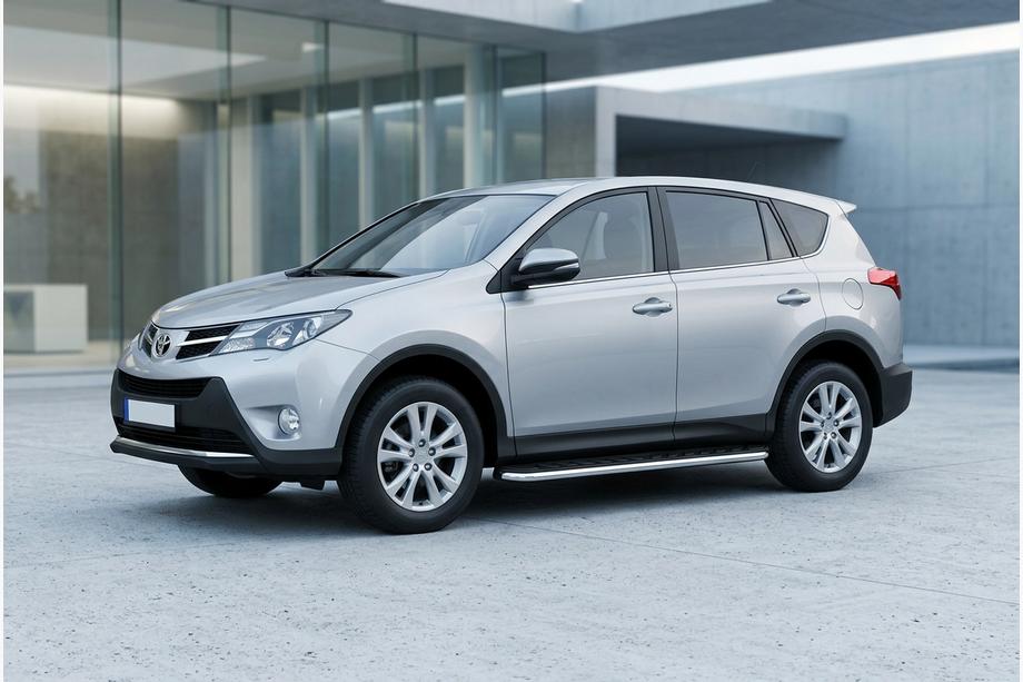 Toyota Rav 4 2013–2018 Sānu pakāpieni Maydos V1 (2 gab., alumīnijs ↗ nerūsējošais tērauds) Image