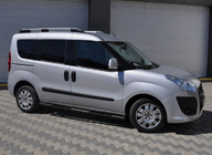 Fiat Doblo II 2010–2022 Sānu caurules Black (2 gab., nerūsējošais tērauds) 70 mm, standarta bāze foto 2