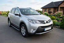 Toyota Rav 4 2013–2018 Sānu pakāpieni Tayga Grey (2 gab., alumīnijs) foto 1