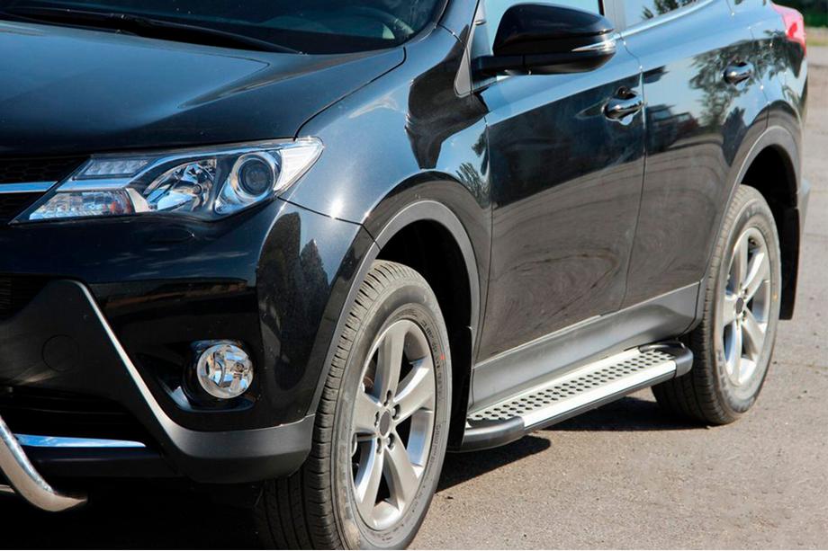 Toyota Rav 4 2013–2018 Sānu pakāpieni Allmond Grey (2 gab., alumīnijs) Image