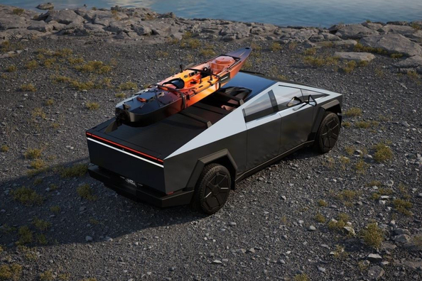 Tesla Cybertruck apskats: futūristisks elektriskais pikaps
