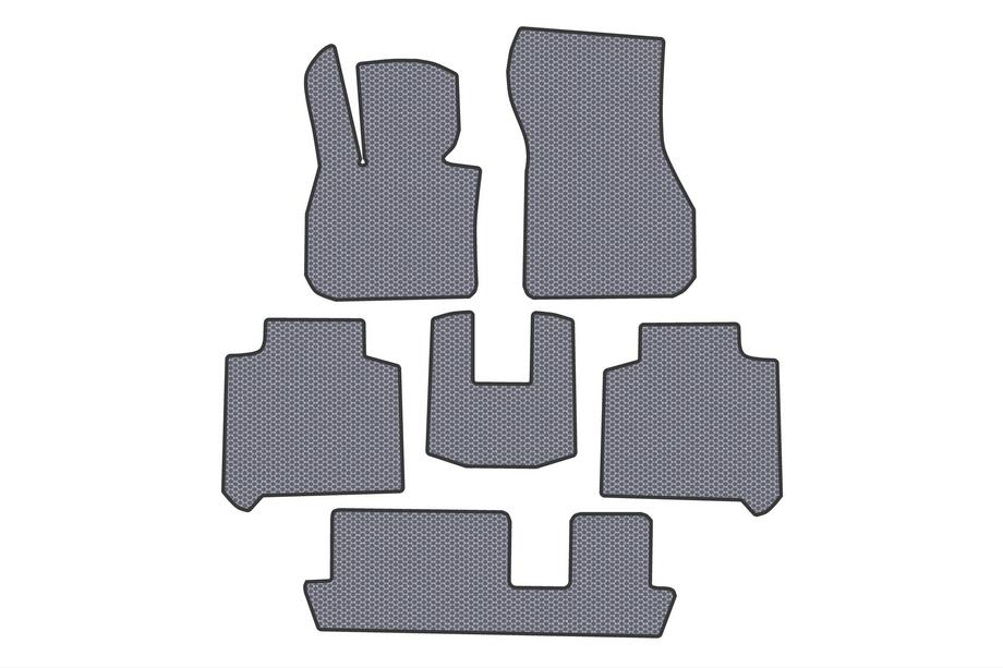 BMW 2. sērija Active Tourer F45/F46 2014–2021 Carsuit gumijas paklāji (3 rindas, F46, pelēki) Image