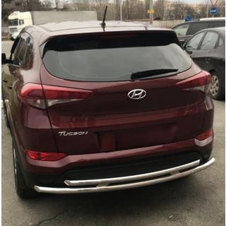 Aizmugurējais aizsargstienis AK002-2 (nerūsējošais tērauds) Hyundai Tucson TL 2016–2021