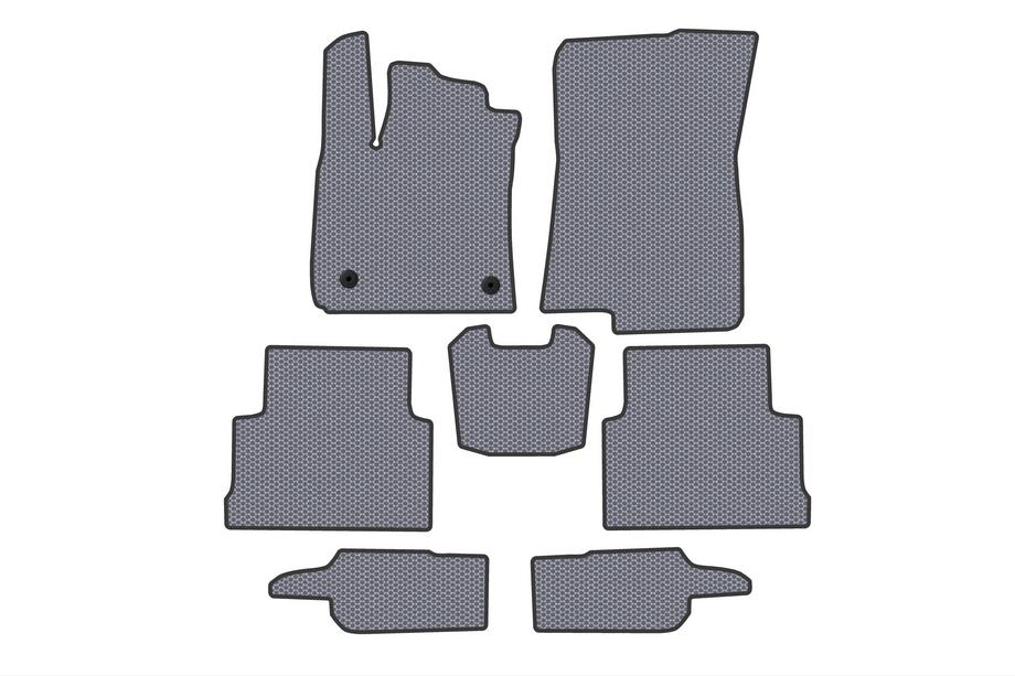 Dacia Jogger 2022– Carsuit gumijas salona paklājiņi (3 rindas, pelēki) Image