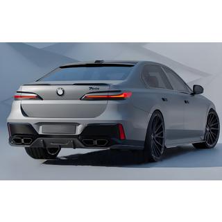 Aizmugurējā bampera difuzors ar izplūdes uzgaļiem (M760, M-Sport un i7 M70) foto 2