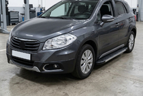 Suzuki SX4 S-Cross 2013–2016 Sānu sliekšņi Duru (2 gab., alumīnijs) foto 1