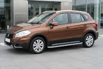 Suzuki SX4 S-Cross 2013–2016 Sānu sliekšņi Tayga Grey (2 gab., alumīnijs) foto 1
