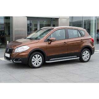 Sānu sliekšņi Tayga Grey (2 gab., alumīnijs) Suzuki SX4 S-Cross 2013–2016 foto 1