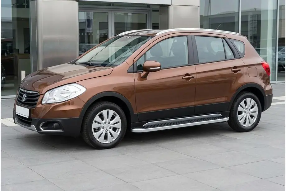 Suzuki SX4 S-Cross 2013–2016 Sānu sliekšņi Tayga Grey (2 gab., alumīnijs) Image