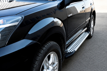 GreatWall Haval/Hover H3 2005–2013 Sānu pakāpieni Allmond Grey (2 gab., alumīnijs) foto 1
