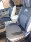 Hyundai Santa Fe 2 2006–2012 Autosēdekļu pārvalki (ekoāda↗audums, Premium) foto 8