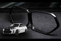 BMW X6 G06 2019–2027 Radiatora režģa apmale LRT (2023+, Carbon) foto 2