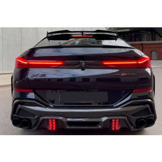 Aizmugurējā bampera difuzors ar LRT izplūdes uzgaļiem (M-Sport 2023+, Carbon) foto 1