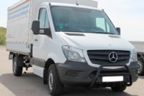 Mercedes Sprinter W906 2006–2018 Priekšējais aizsargstienis WT003 (melns) foto 1