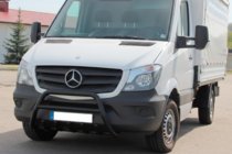 Mercedes Sprinter W906 2006–2018 Priekšējais aizsargstienis WT003 (melns) foto 2
