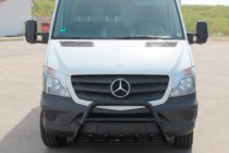 Mercedes Sprinter W906 2006–2018 Priekšējais aizsargstienis WT003 (melns) foto 3