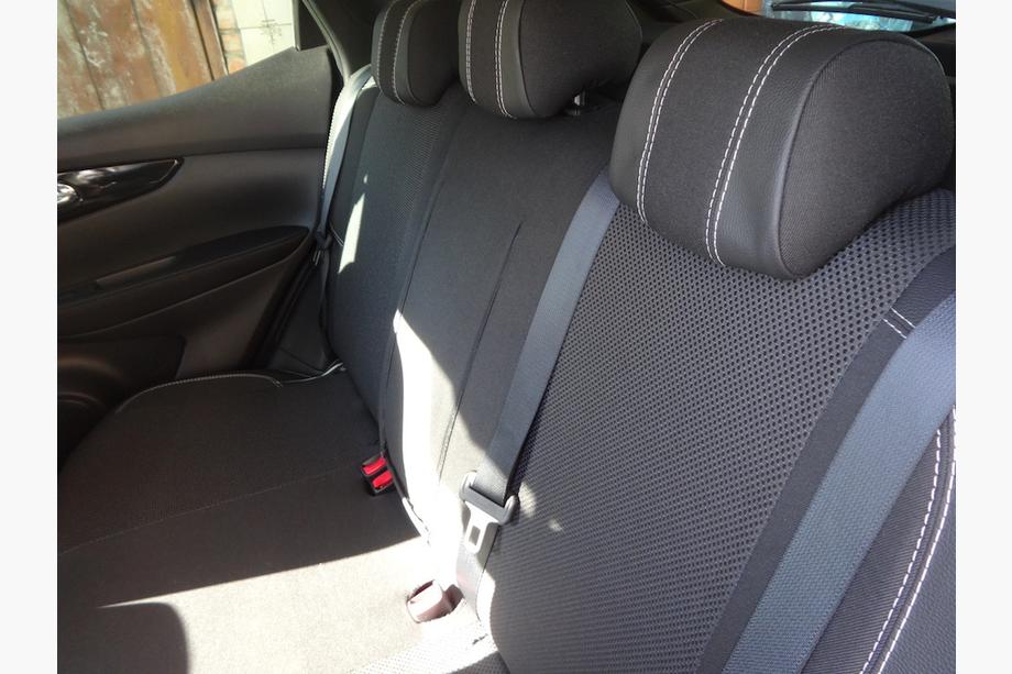 Nissan Qashqai 2014–2021 Autosēdekļu pārvalki (mākslīgā āda↗audums, Premium) Foto 16