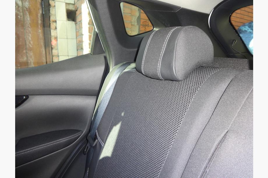 Nissan Qashqai 2014–2021 Autosēdekļu pārvalki (mākslīgā āda↗audums, Premium) Foto 19