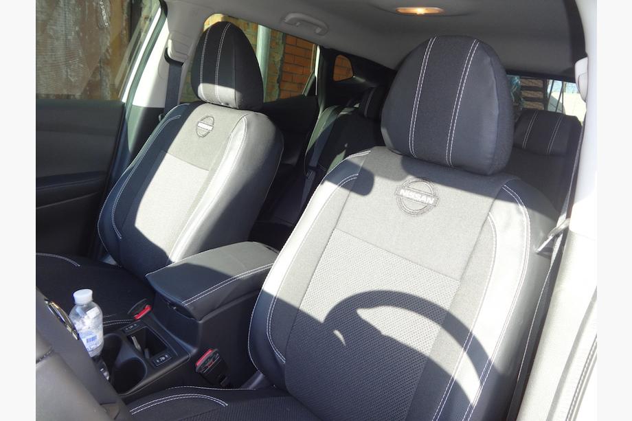 Nissan Qashqai 2014–2021 Autosēdekļu pārvalki (mākslīgā āda↗audums, Premium) Foto 27