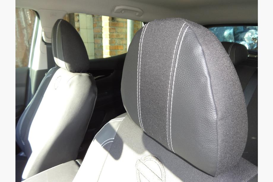 Nissan Qashqai 2014–2021 Autosēdekļu pārvalki (mākslīgā āda↗audums, Premium) Foto 28