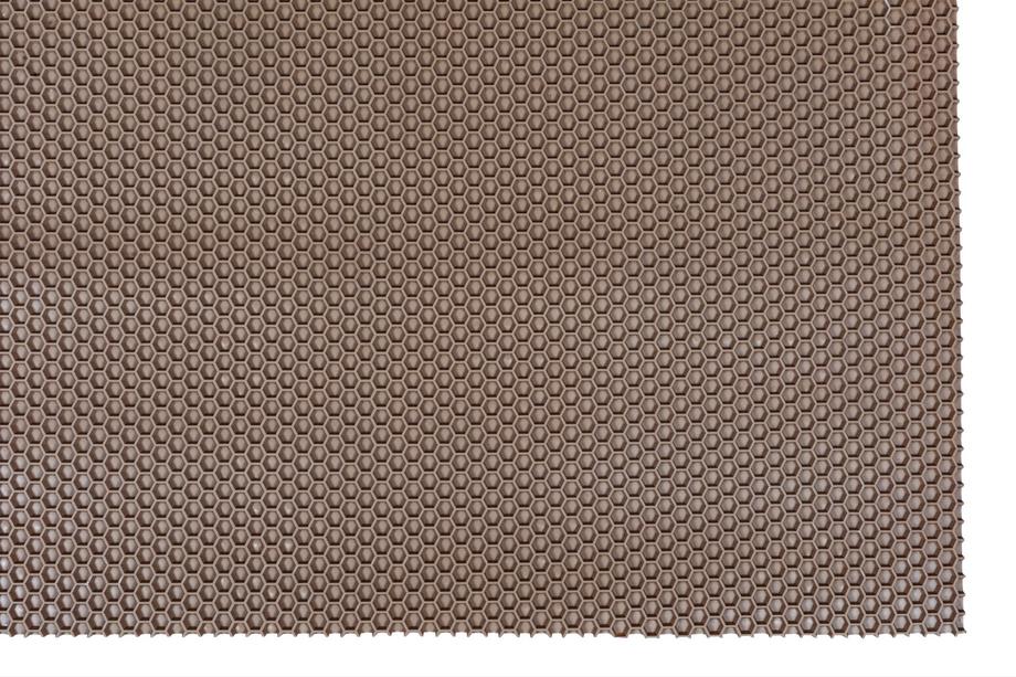 Gumijas loks auto paklājiņiem 120x100 cm (šūnu raksts, bēšs) Foto 9