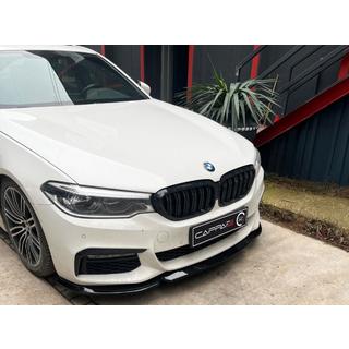 Priekšējā bufera lūpa Lip EuroCap (M-Sport 2017-2020, spīdīgi melna) BMW 5. sērija G30/G31 2017–2023 foto 1