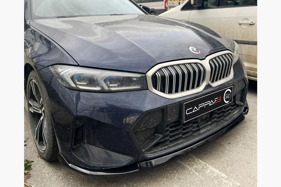 BMW 3. sērija G20/G21 2018– Priekšējā bampera lūpa EuroCap V1 (M-Performance 2022-, spīdīgi melna) Foto 2