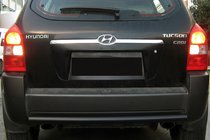 Hyundai Tucson JM 2004– Aizmugurējais aizsargstienis AK002 Black (nerūsējošais tērauds) foto 1
