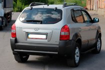 Hyundai Tucson JM 2004– Aizmugurējais aizsargstienis AK002 Black (nerūsējošais tērauds) foto 2