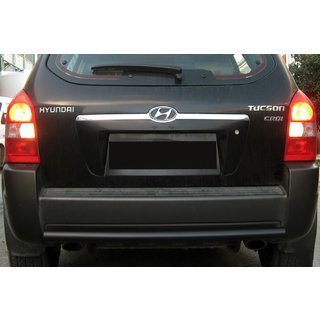 Aizmugurējais aizsargstienis AK002 Black (nerūsējošais tērauds) Hyundai Tucson JM 2004– foto 1
