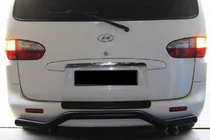 Hyundai H200, H1, Starex 1998–2007 Aizmugures aizsargloks AK-005 Black (nerūsējošais tērauds) foto 2