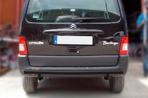 Citroen Berlingo 1996–2008 Aizmugures aizsargstienis Black (nerūsējošais tērauds) foto 1