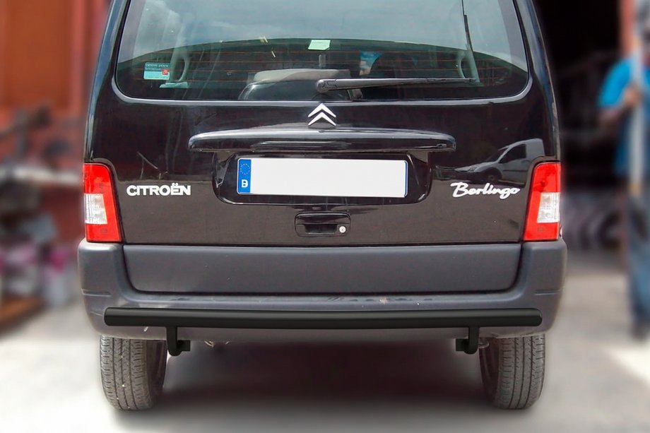Citroen Berlingo 1996–2008 Aizmugures aizsargstienis Black (nerūsējošais tērauds) Image