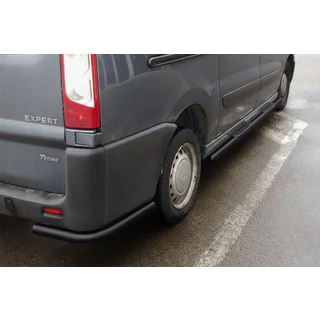 Aizmugurējie stūra stieņi Black (2 gab., nerūsējošais tērauds) foto 1