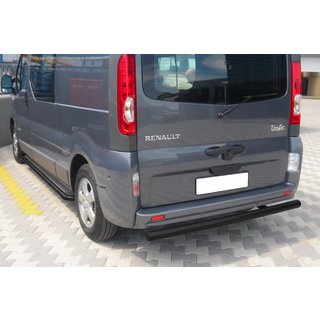 Aizmugures aizsargstienis AK002 Black (nerūsējošais tērauds) Nissan Primastar 2002–2014 foto 2