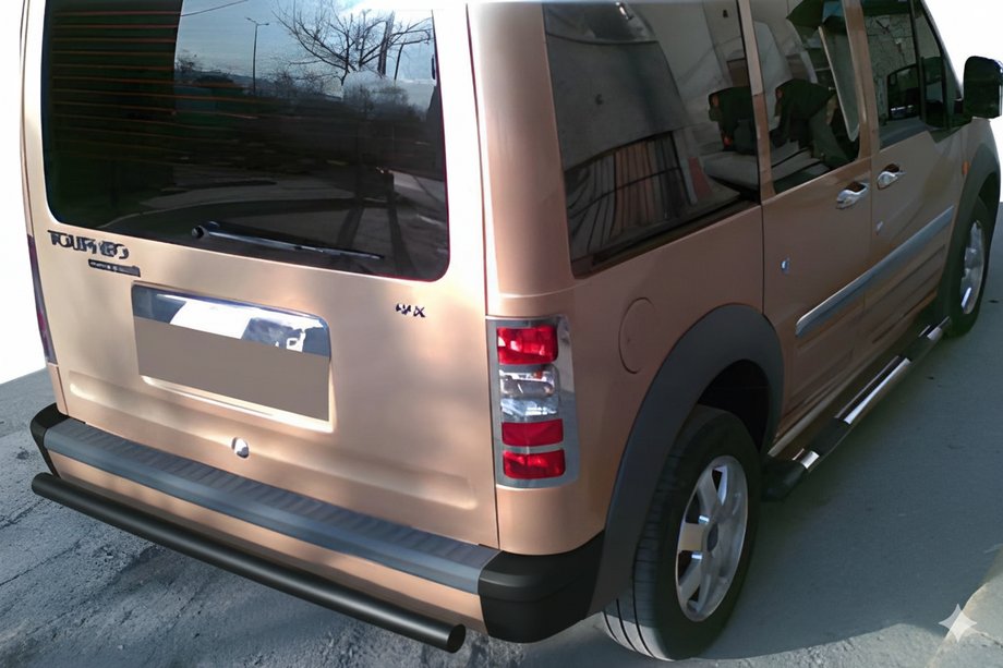 Ford Connect 2006–2009 Aizmugurējais aizsargstienis AK002 Black (nerūsējošais tērauds) Image
